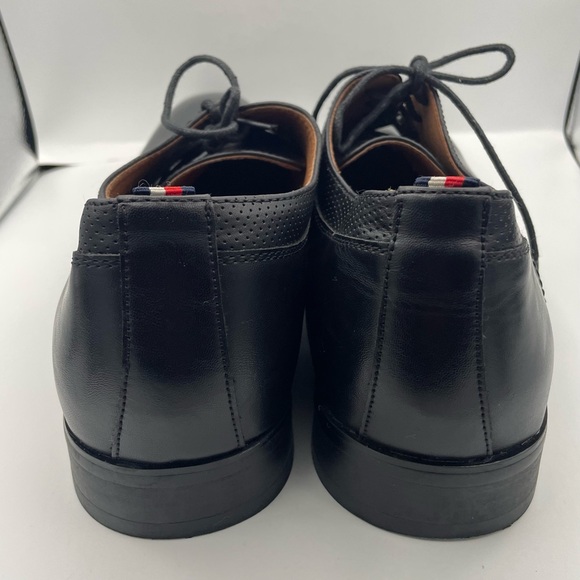 Tommy Hilfiger men Soli lace-up formal dress leather black oxford shoes  Size 12